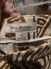  BILL BURNS CAMEL/IVORY COTTON & SPANDEX PRINTED POCKETS CAPRI PANTS SIZE 10  — photo 7