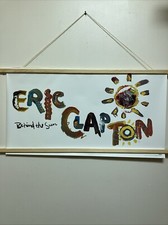 Eric Clapton Behind The Sun 1985 VTG Promo Poster 33&rdquo;x18&rdquo; VG condition Original
