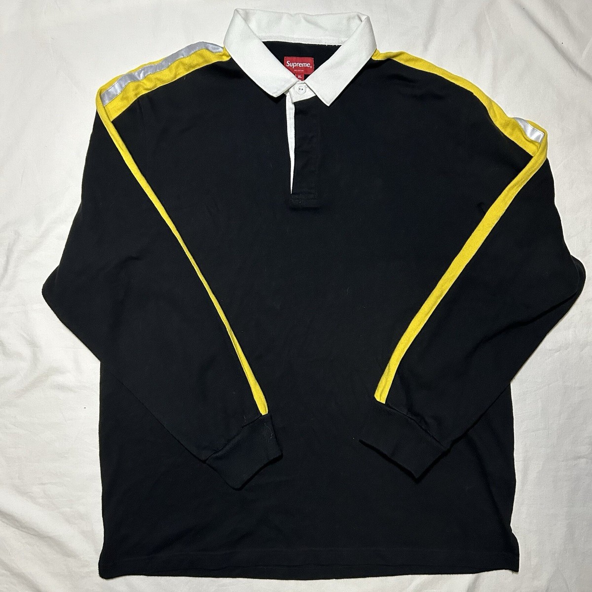 Supreme S/S Rugby Black XL ラガーシャツ ボックスロゴ Supreme】 S/S Rugby Black - 24SS (Supreme/Tシャツ・カットソー