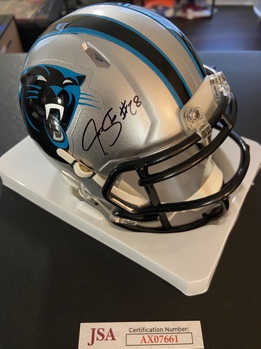 Jonathan Stewart signed Carolina Panthers Silver Mini Helmet JSA COA Football - Picture 3 of 7
