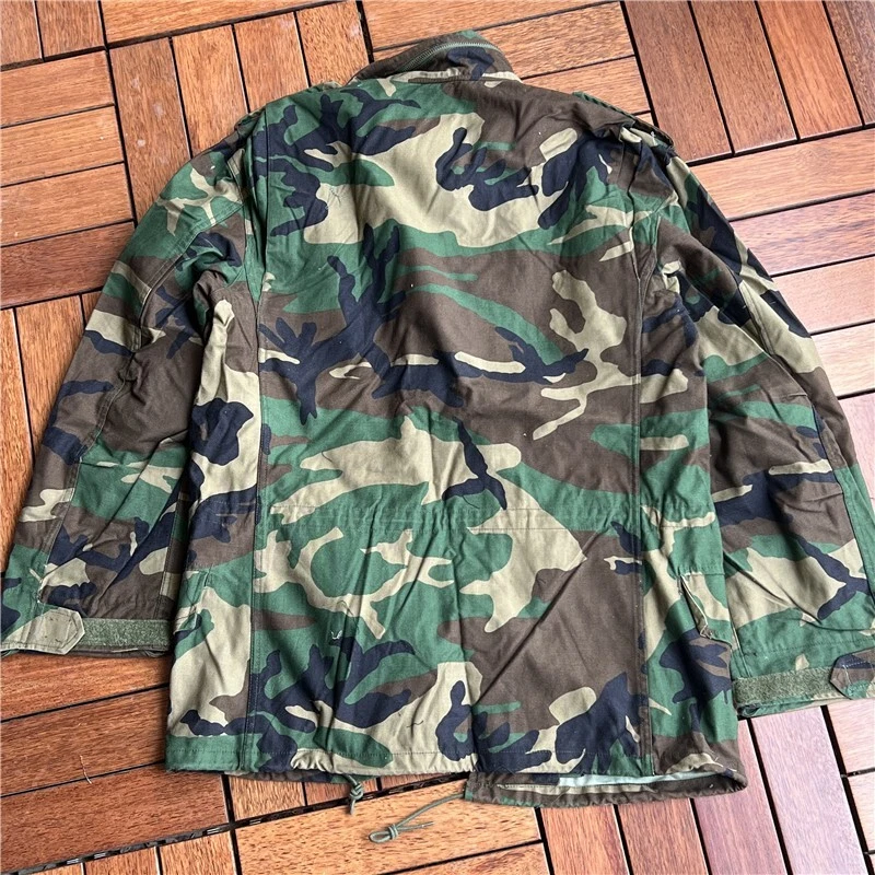 Tactical M65 Windbreaker Jacket Workwear Woodland M81 Coat Combat Suit - Image 4 of 4