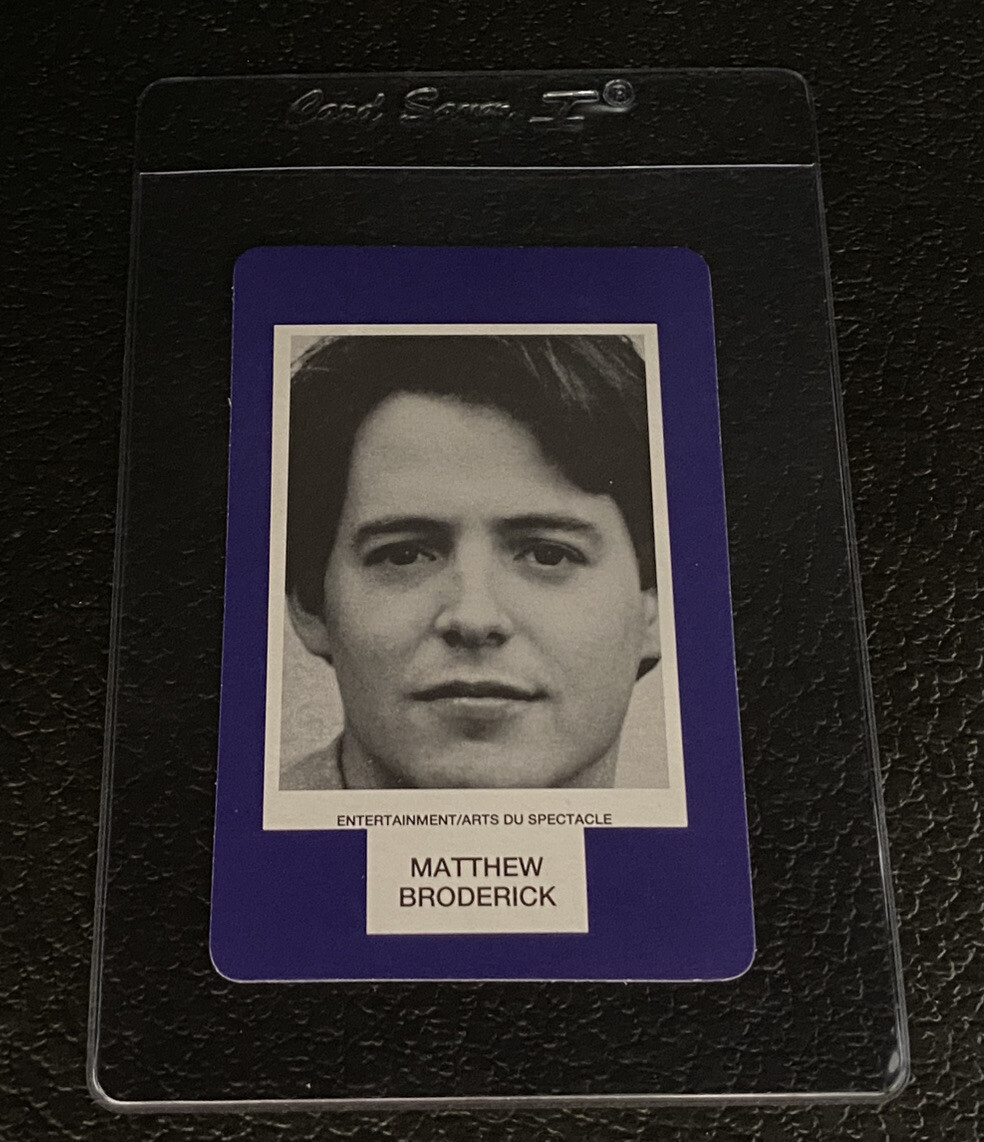 Matthew Broderick 1993 Face To Face Game Card Canada Game Ferris Bueller Day Off