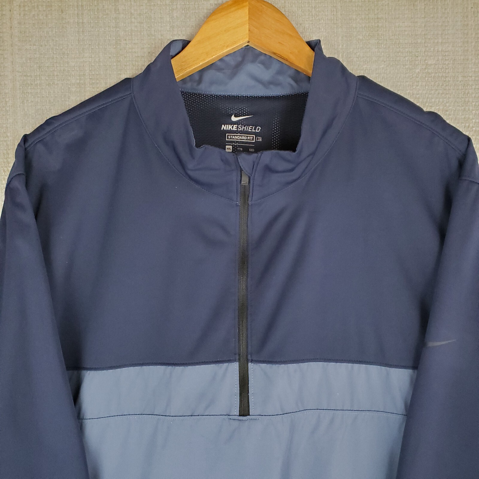SACAI X NIKE NIKE SHIELD taglia 2XL giacca a vento uomo 1 2 zip resistente alle intemperie blu golf