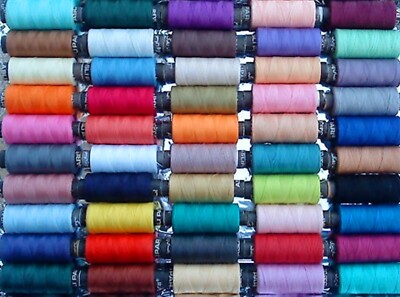 50 NÄHOVERLOCK 100 % POLYESTER ALLZWECKFADEN 50 FARBEN + 10 KOSTENLOS