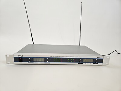 Pyle Pro PDWM5500 Professional Wireless Microphone System TESTED W/ Antennas