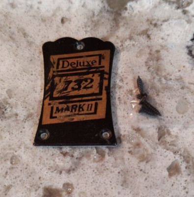HONDO 732 LES PAUL JR. GUITAR TRUSS ROD COVER - MADE IN THE EARLY 1980's KOREA