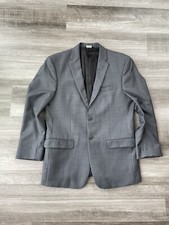 Jos A Bank Size 39R Gray Blazer Suit Jacket Two-Button Wool Slim Fit