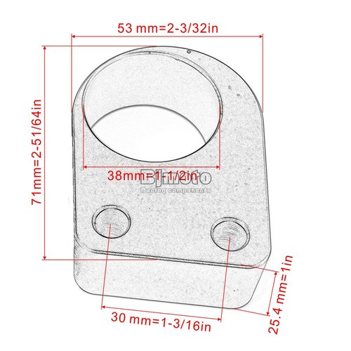 Handlebar Riser Kit Move Bar Up 25mm/1" For Kawasaki Ninja 250 300 2013-2019 - Imagen 5 de 9