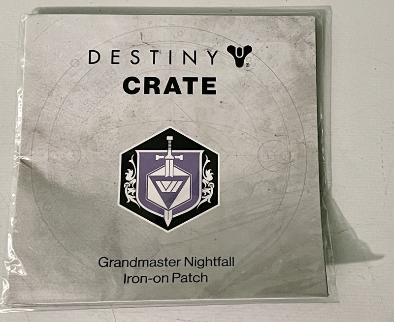 Bungie DESTINY “GRANDMASTER NIGHTFALL” IRON-ON PATCH Loot Crate Loot Gaming