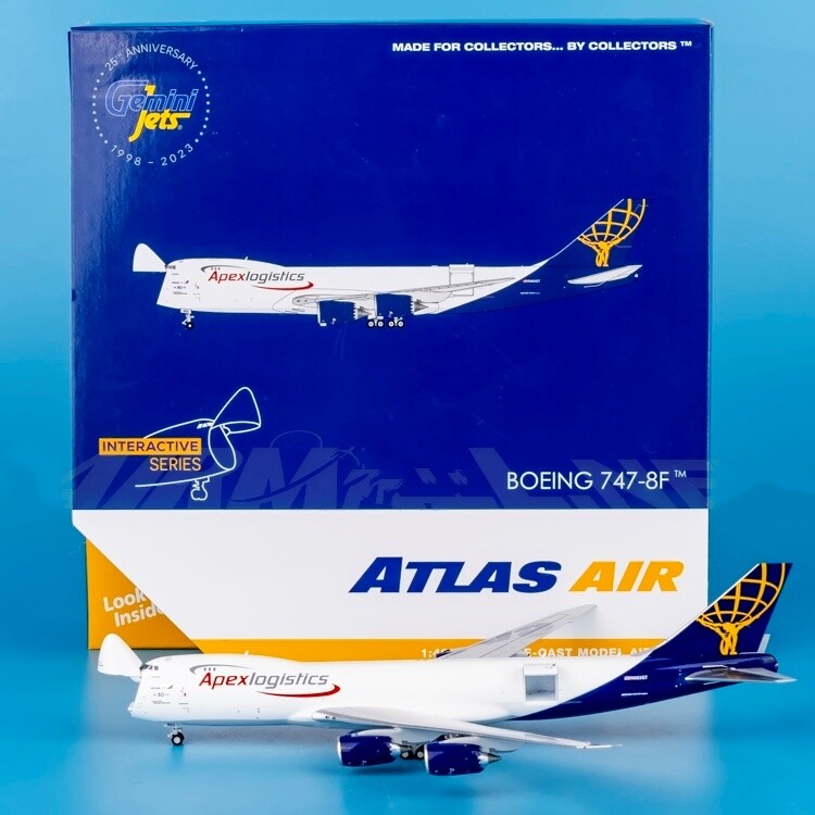 【新品】ATLAS B747-8F 1/400 geminijets 1:400 GeminiJets Atlas Air B747-8F Apex Logistics Livery