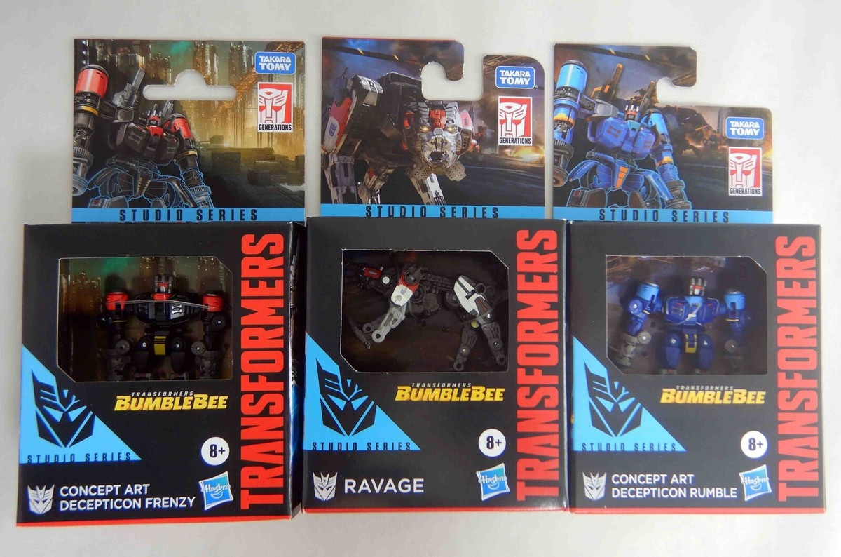 Transformers Studio Series Core Class: RAVAGE, FRENZY AND RUMBLE Bumblebee  Movie