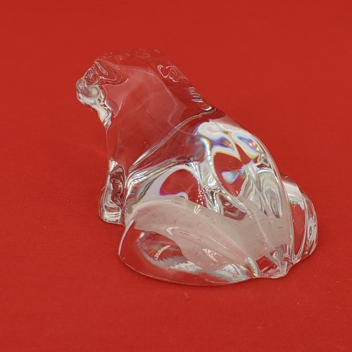 VILLEROY & BOCH Crystal Glass Frog Figurine Paperweight - Picture 6 of 9