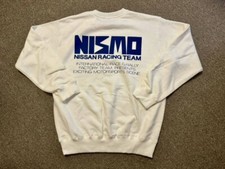 NISMO Old Logo International Race Rally Sweater Large JDM Nissan Vintage 90s