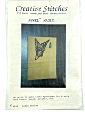 Creative Stitches Jewel Magic Lacey Applique Butterfly Flowers Embroidery Kit