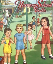 VINTAGE ORG 1940S NURSERY Q HOLDEN PAPER DOLLS RARE UNCUT LASER "REPRODUCTION"