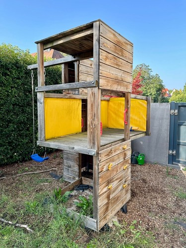 Wickey Smart Cube Kletterturm mit Schaukel und Sandkasten (Farbe Gelb) - Bild 4 von 6
