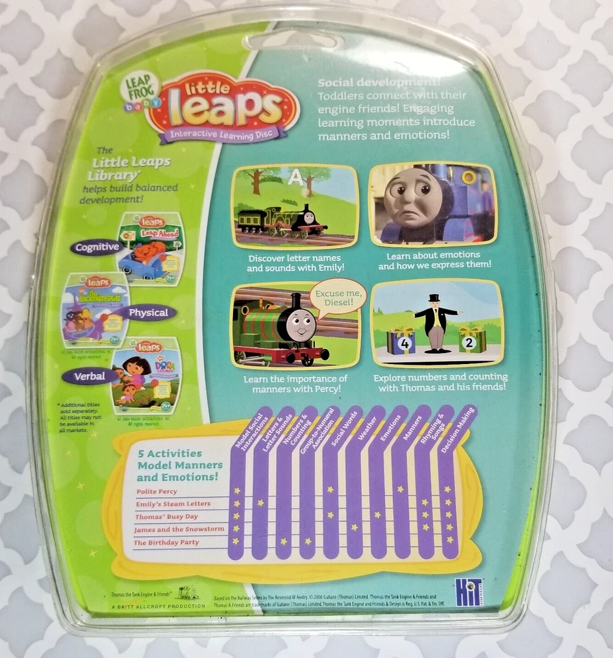 Leap Frog toddler Little Leaps Thomas & Friends 4 Languages Alphabet Manners ++ - Image 2 of 2