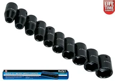 BlueSpot 10pc 1/2" Drive Metric Impact Socket Set 9mm - 27mm 01537