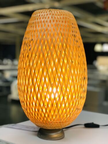 IKEA BÖJA/BOJA  Table lamp, nickel plated, bamboo /create light patterns NEW - Bild 1 von 7