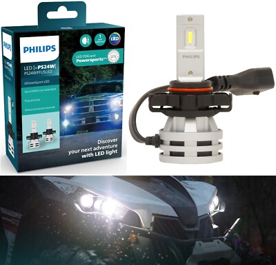 Philips Ultinon LED 24W White PSX24W 2504 Two Bulb Fog Light Replacement Upgarde