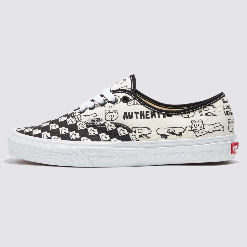 New Vans X RUN Authentic OTW Art Collection Black/Marshmallow Sneakers 2023