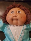 Cabbage Patch Kids Doll Vintage Brown Long Hair Eyes Dimples VTG Xavier Roberts