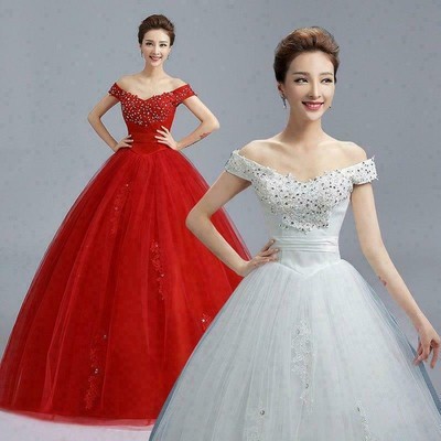 red frock for wedding