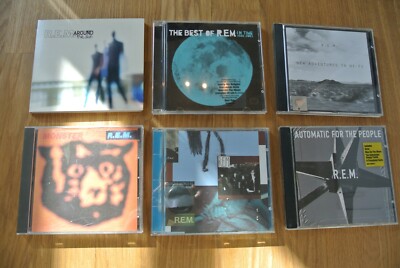 6 CD SAMMLUNG REM -OUT OF TIME AUTOMATIC NEW ADVENTURES AROUND SUN R.E.M.