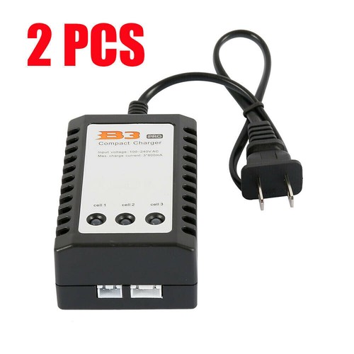 B3 Lipo Akku Ladegerät 7,4V 11,1V 2S 3S Zellen für RC LiPo US Stecker robust 1-4 Stück - Bild 13 von 22