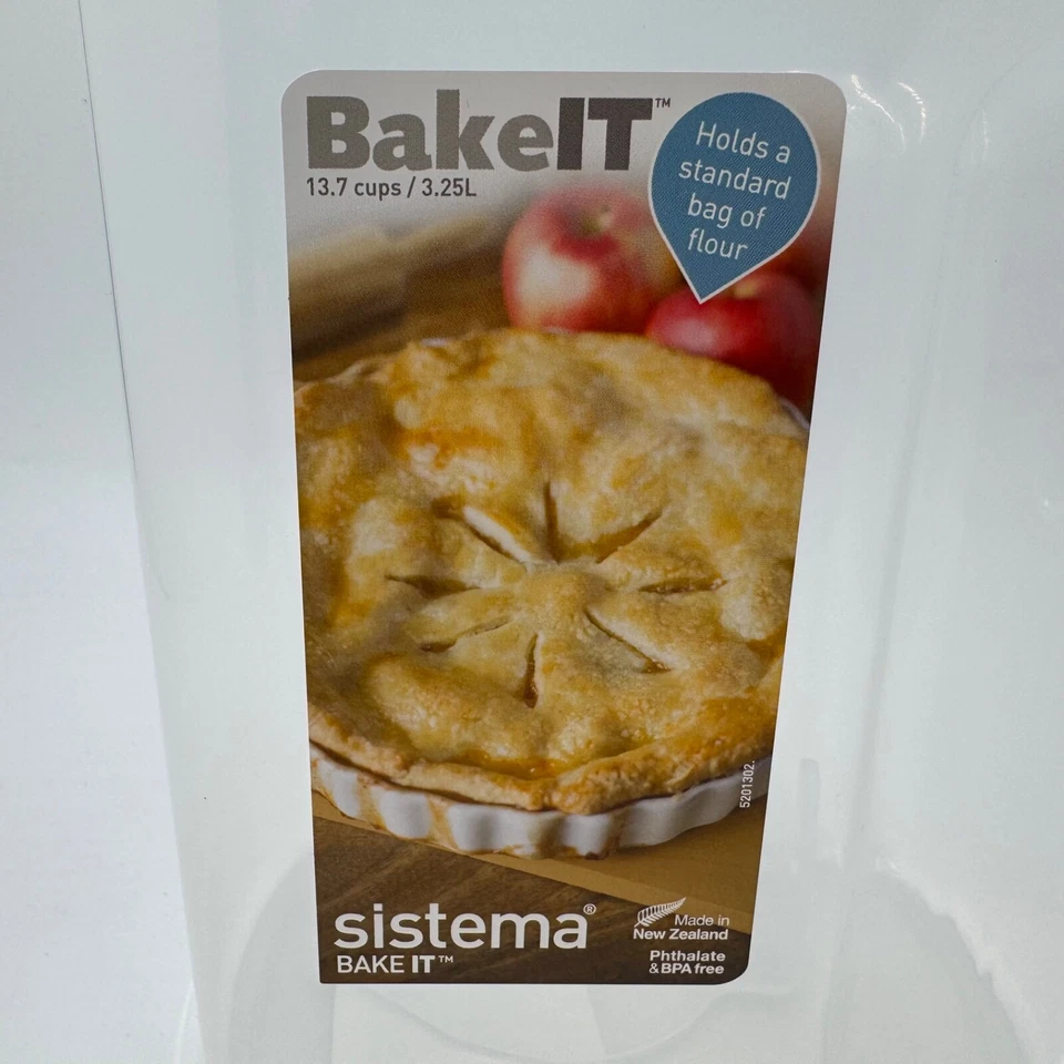 Sistema BakeIt Contenedores de Almacenamiento de Alimentos, 13.7 Tazas / 3.25 L Sostiene Harina Bolsa Estándar Foto 3 de 4