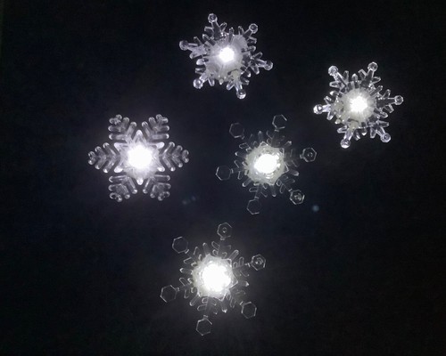 Snowflake Window Suction Lightup Holiday Christmas Winter Decor - 5