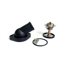 Black Swivel Water Neck Housing 160 Thermostat For Ls Ls1 Ls2 Ls3 97-04