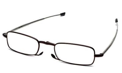 Kodak Lens Compact Folding Reader&Case Patented telescoping temples Brown +2.50