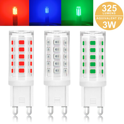 3W G9 LED bulb red blue replace halogen ambient lighting capsules lampe DIY 240V