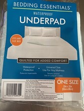 Bedding Essentials Waterproof Underpad Mattress Protectors 33x35 Inch Set of 2