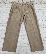 Banana Republic Cozy Brushed Traveler Relaxed Tapered Pants Tan MENS SIZE 42 R