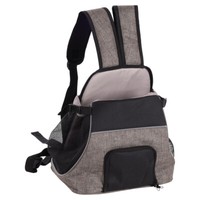 Flamingo Fronttasche Xanty Taupe FüR Welpen 29X23X38 Cm Tragehilfe
