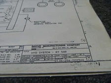 Grove RT58B Rough Terrain Crane Hydraulic System Circuits Schematics Manual
