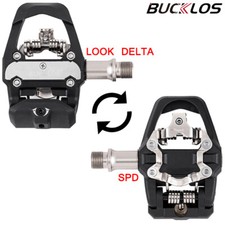 Dual Function for Look Delta & Shimano SPD Clip Pedals for MTB Road Bike 9/16''