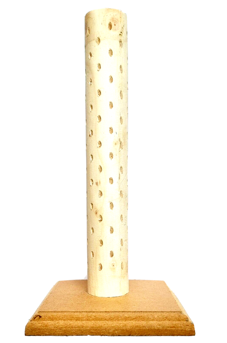 Wooden Cake Pop Stand - 4 Piece Set, 7 Holes Each, Rustic Lollipop Holder For Weddings, Parties, Displays