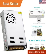 High-Quality 5V 70A AC/DC Power Supply - Triple Output Channels & Cooling Fan