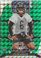 2022 Panini Mosaic Kyler Gordon Green Prizm SP RC Chicago Bears