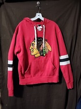 Chicago Blackhawks Sweatshirt Mens M Red NHL Hockey Hoodie Wright & Ditson