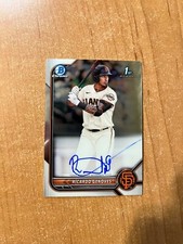 2022 Bowman - Ricardo Genoves - Chrome On Card Prospect Auto GIANTS