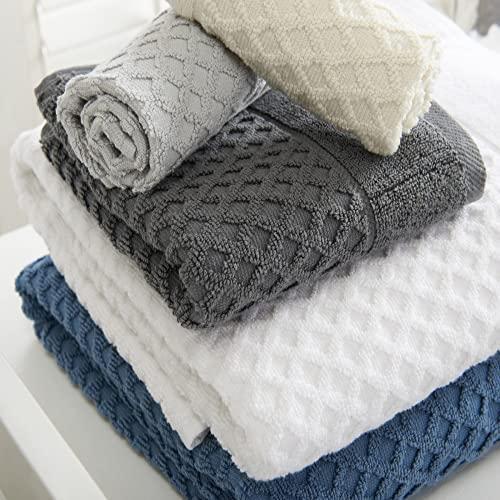 Great Bay Home 100% Cotton Beige Bath Towel Set | 4 Soft Bath Towels (30 x 52 - Bild 3 von 9