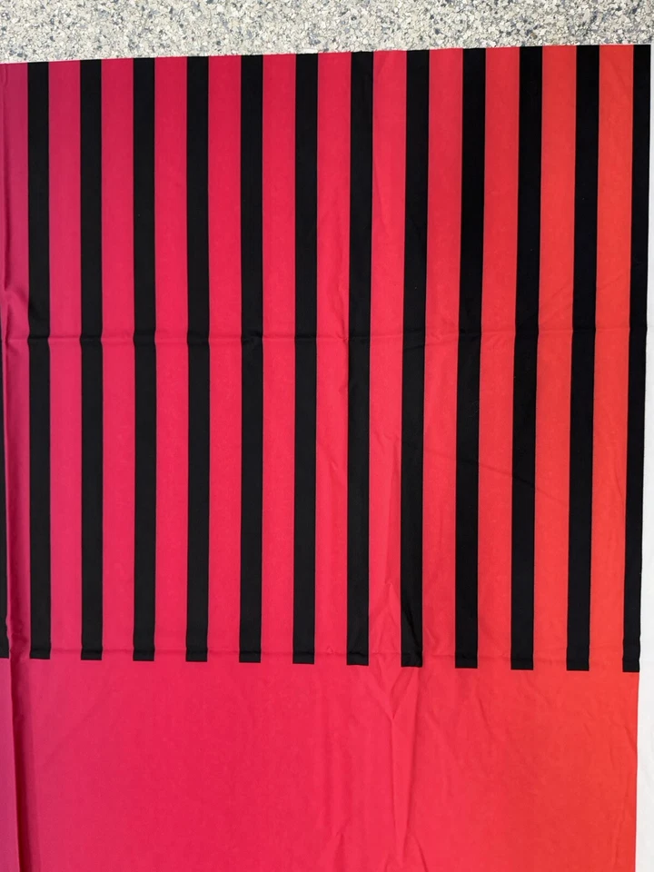 Panel Athletic Knit Fabric Apparel Ombré And Stripes Red Purple Pink - Image 3 of 4