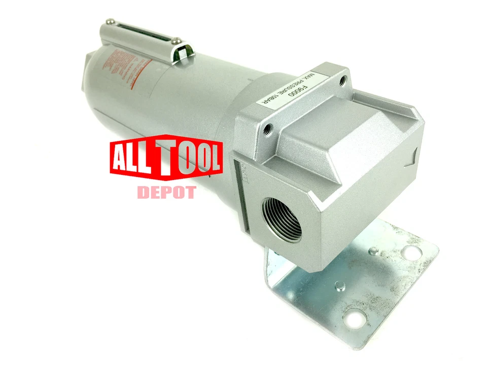 3/4" High Flow Particulate filter moisture compresed air compressor Manual Drain - Image 3 of 4