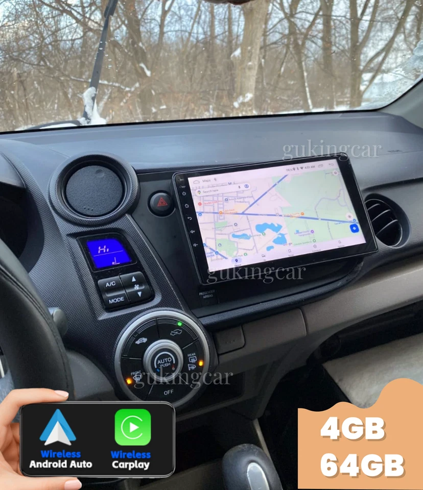 64G For Honda Insight 2009-2014 Android13 Car Stereo Radio GPS Navi WIFI Carplay - Imagem 3 de 4
