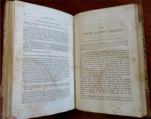 Mother's Assistant and Young Lady's Friend 1843-44 leather bound women's book - Picture 14 of 14