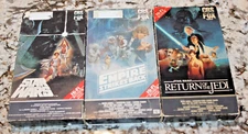 Star Wars CBS FOX Red Label Hi-Fi VHS Movie Trilogy Vintage And Rare